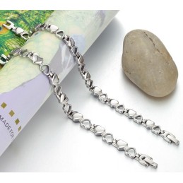 The King Of Quantity Hollow Sweetheart Titanium Bracelet For Lovers