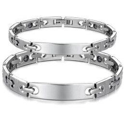 Stable Quality Antifatigue Titanium Bracelet For Lovers