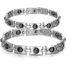 Dependable Performance Antifatigue Titanium Bracelet For Lovers