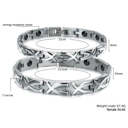 Reliable Quality Antifatigue Titanium Bracelet For Lovers