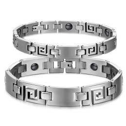 Easy To Use Classic Titanium Bracelet For Lovers