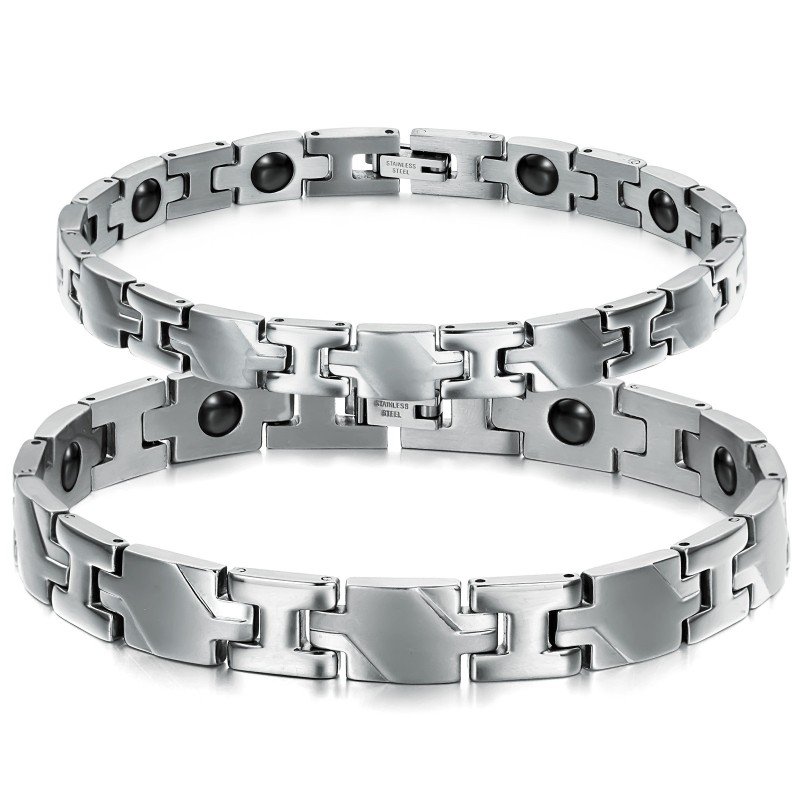 Excellent Quality Health Titanium Lodestone Bracelet For Lovers