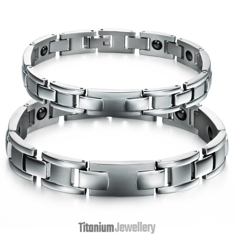Excellent Quality Health Titanium Lodestone Bracelet For Lovers