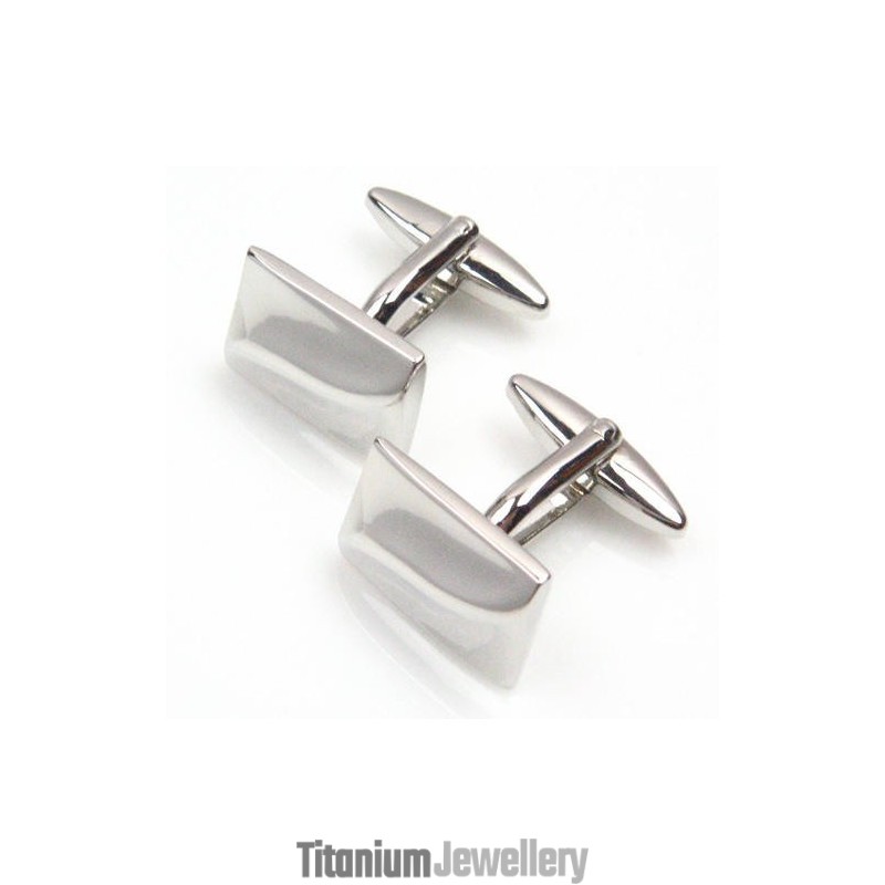 Fashion Titanium Convexity Oblong Cufflinks Fashion Titanium Convexity Oblong Cufflinks