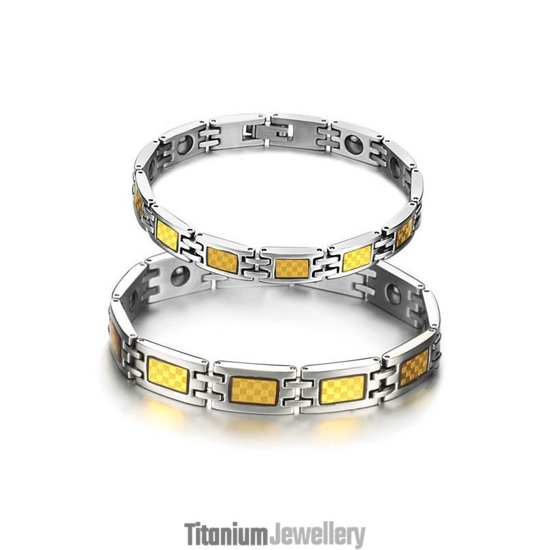 High Quality Antifatigue Titanium Bracelet For Lovers