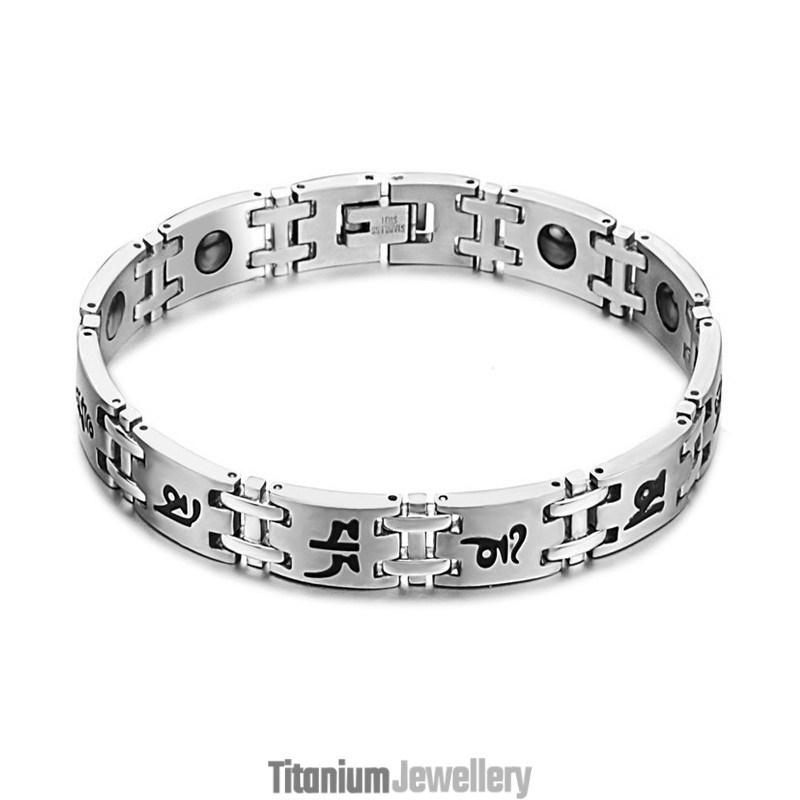 Stable Quality Male Titanium Lodestone Bracelet Stable Quality Male Titanium Lodestone Bracelet