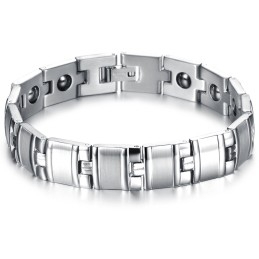 Stable Quality Male Antifatigue Titanium Lodestone Bracelet