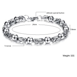 Easy To Use Male Titanium Bracelet