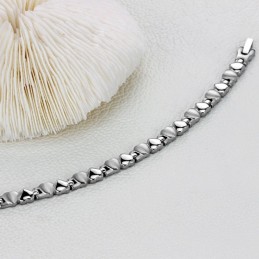 Complete In Specifications Sweetheart Titanium Bracelet