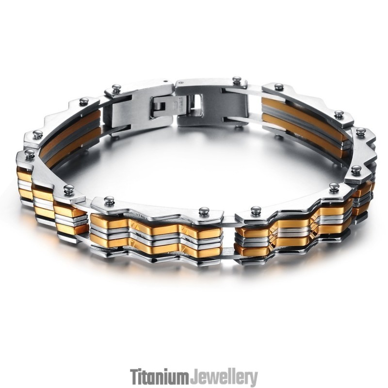 Stable Quality Male Titanium Bracelet