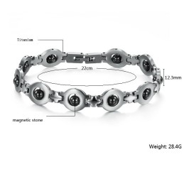 Wide Varieties Male Antifatigue Titanium Bracelet