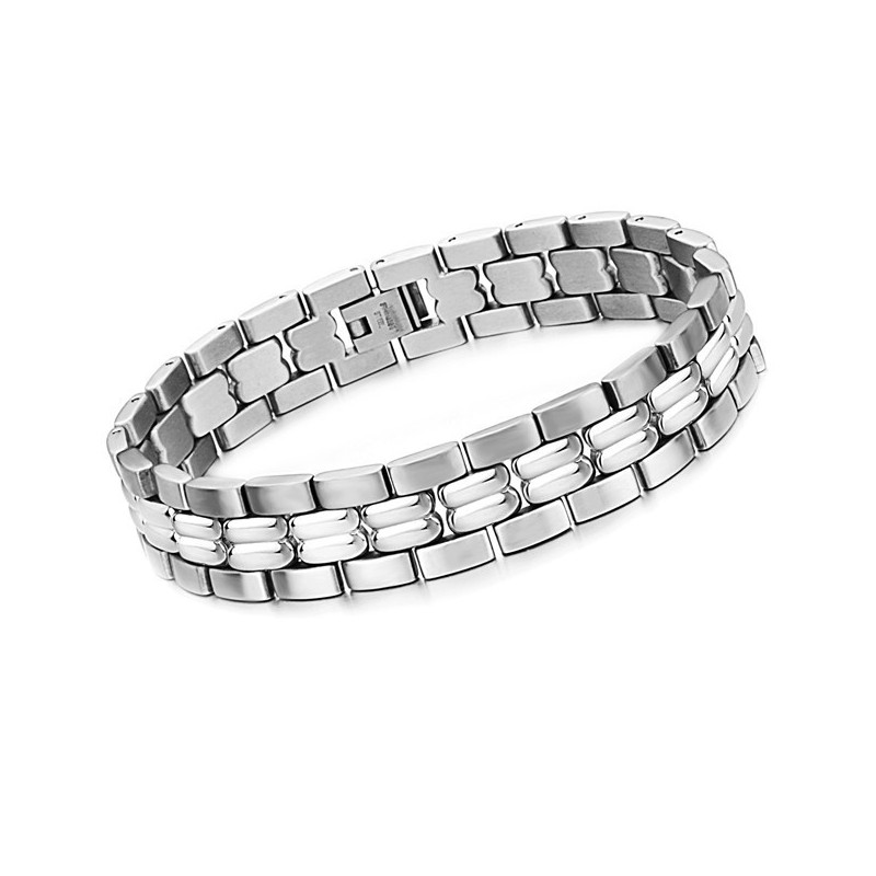Quality And Quantity Assured Male Concise Titanium Bracelet