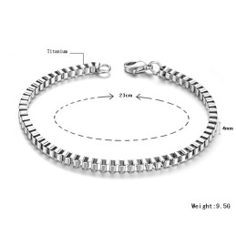 Well-Known For Its Fine Quality Male Titanium Bracelet