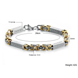 World-Wide Renown Male Titanium Bracelet