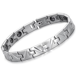 Easy To Use Antifatigue Titanium Lodestone Bracelet
