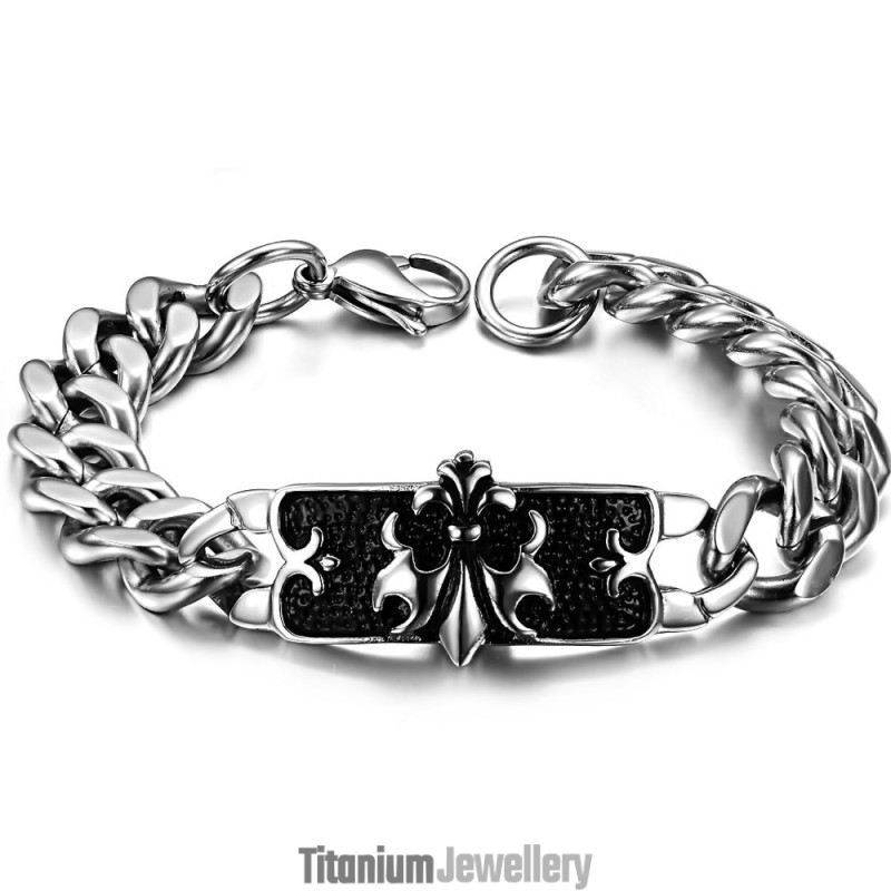World-Wide Renown Male Classic Titanium Bracelet
