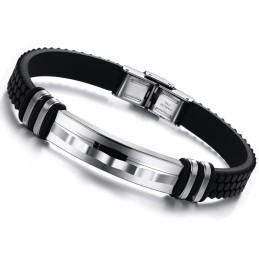 Excellent Quality Concise Titanium Silicone Bangle