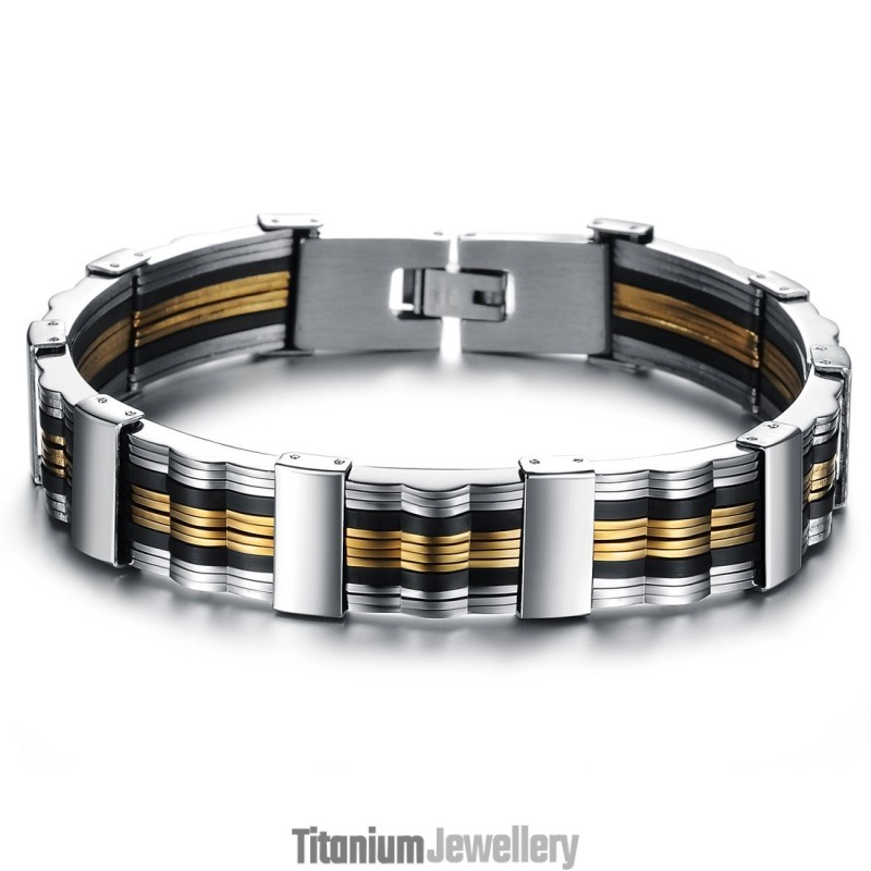 Reliable Quality Male Titanium Silicone Bangle Reliable Quality Male Titanium Silicone Bangle