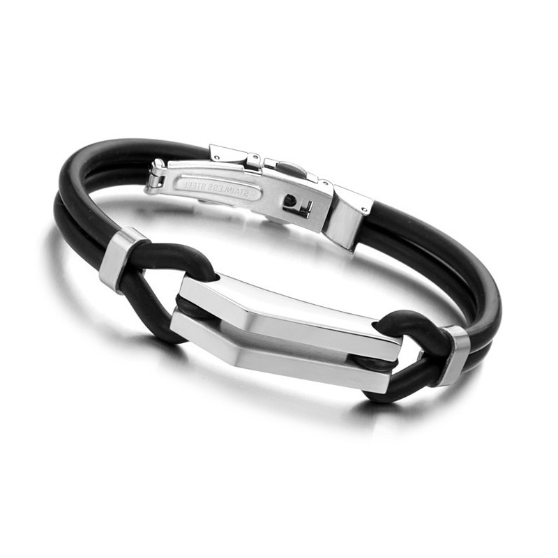 The Queen Of Quality Titanium Silicone Bangle