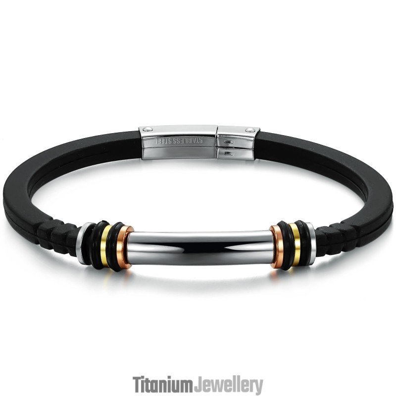 Selling Well All Over The World Titanium Silicone Bangle Selling Well All Over The World Titanium Silicone Bangle