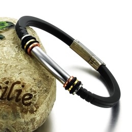 Selling Well All Over The World Titanium Silicone Bangle