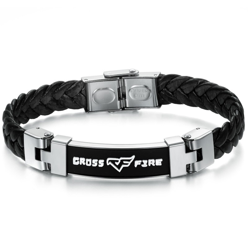 Reliable Reputation Titanium Leather Bangle