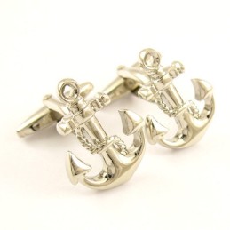 Exquisite Titanium Anchor Cufflinks