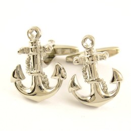 Exquisite Titanium Anchor Cufflinks
