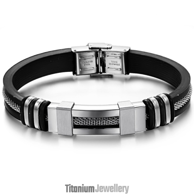 The Queen Of Quality Titanium Silicone Bangle The Queen Of Quality Titanium Silicone Bangle