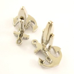 Exquisite Titanium Anchor Cufflinks