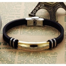 Wide Varieties Titanium Silicone Bangle