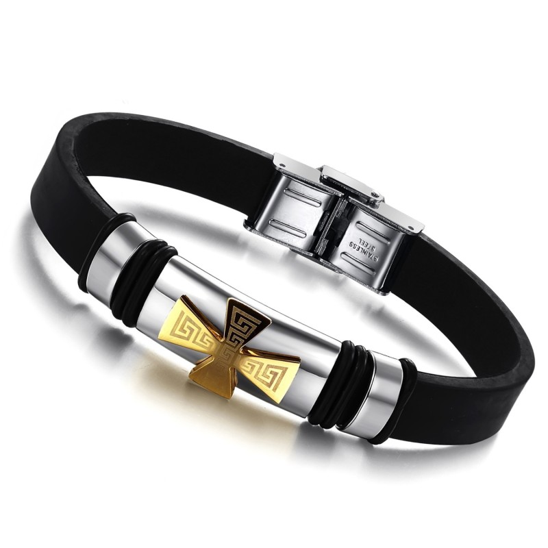 Well-Known For Its Fine Quality Male Titanium Silicone Bangle