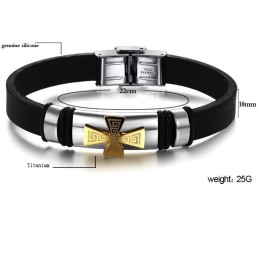 Well-Known For Its Fine Quality Male Titanium Silicone Bangle