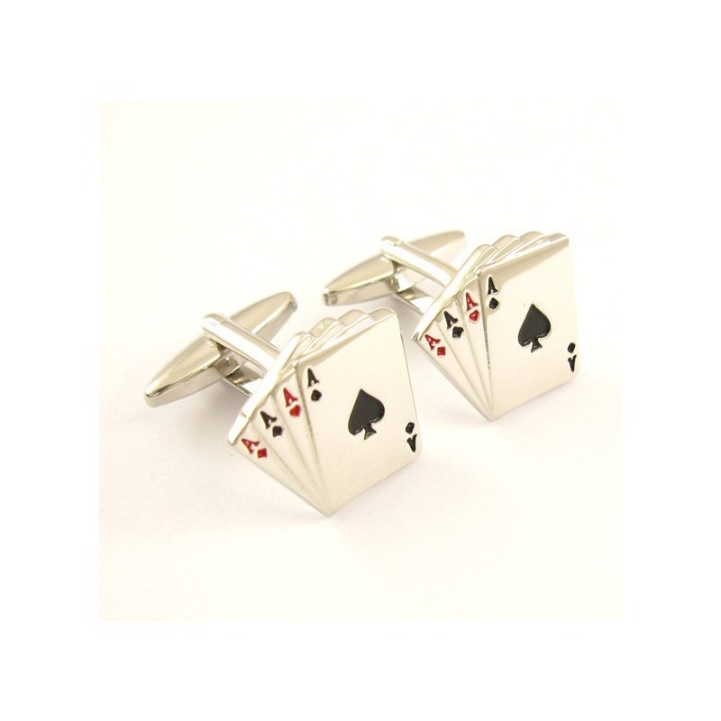 Titanium Four Aces Cufflinks Titanium Four Aces Cufflinks
