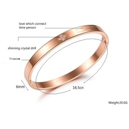 Quality And Quantity Assured Female Titanium Bangle