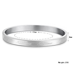 The Queen Of Quality Sweetheart Titanium Bangle For Lovers