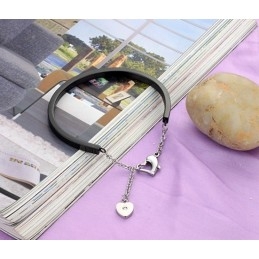 To Have A Long Story Female Sweetheart Titanium Bangle