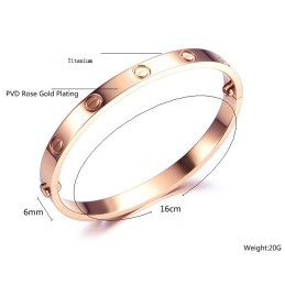 Quality And Quantity Assured Female Screw Titanium Bangle