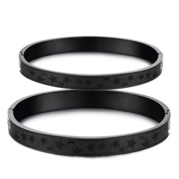 The Queen Of Quality Stars Titanium Bangle For Lovers