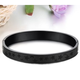 The Queen Of Quality Stars Titanium Bangle For Lovers