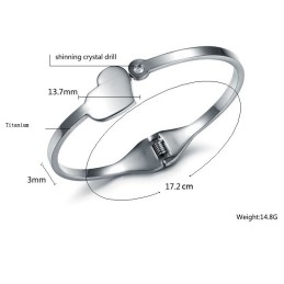 Well-Known For Its Fine Quality Female Sweetheart Titanium Bangle