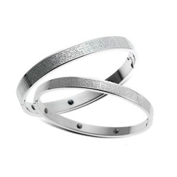 Quality And Quantity Assured Health Titanium Lodestone Bangle For Lovers
