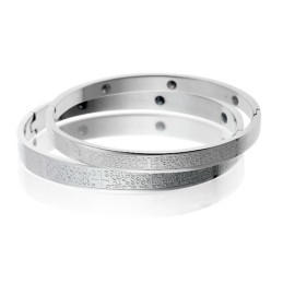 Quality And Quantity Assured Health Titanium Lodestone Bangle For Lovers