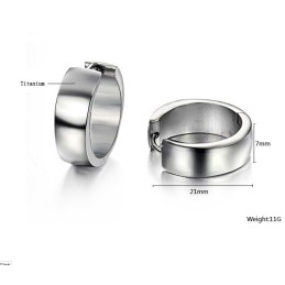 Complete In Specifications Female Titanium Earrings