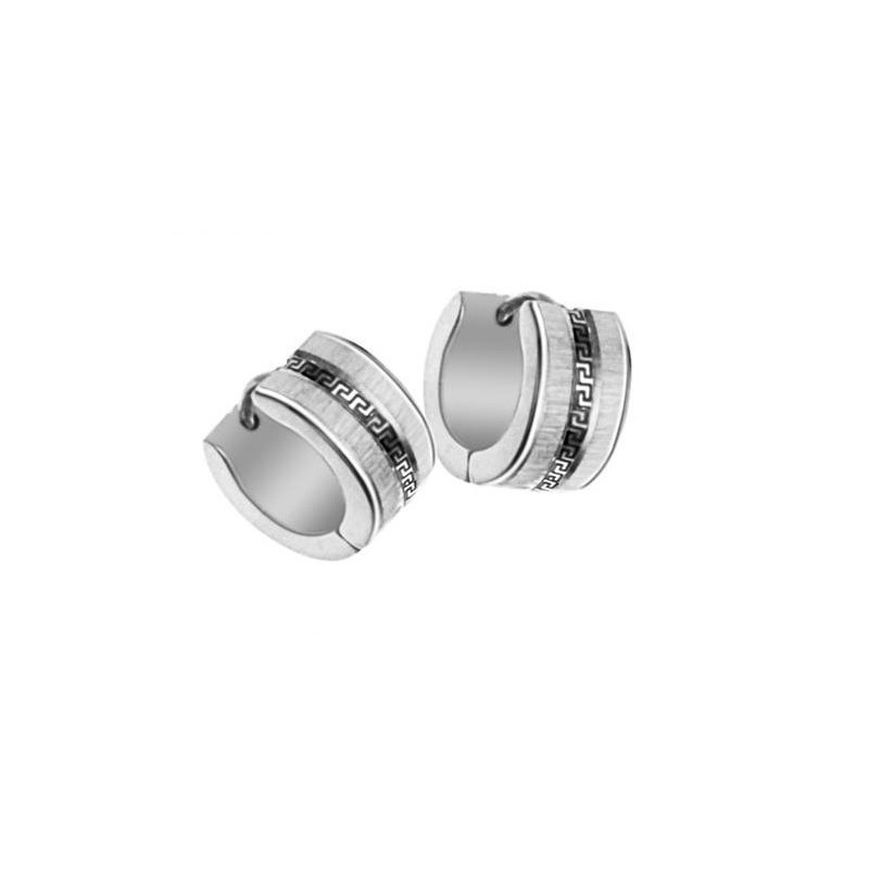 To Have A Long Story Female Wall Pattern Titanium Earrings