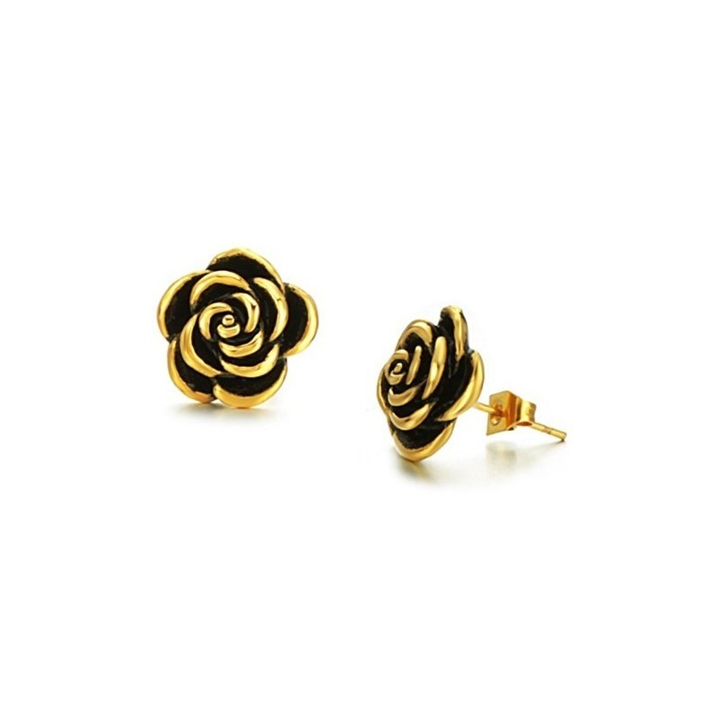 Well-Known For Its Fine Quality Female Flower Shape Titanium Earrings Well-Known For Its Fine Quality Female Flower Shape Titanium Earrings