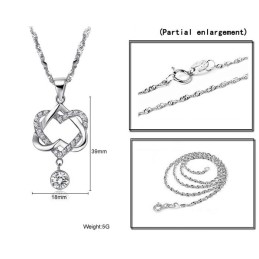 Stable Quality Knot Platinum Plating Titanium Necklace