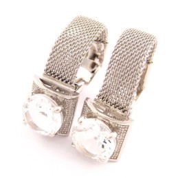 Fashion New Style Titanium Cufflinks With Flashing Crystal