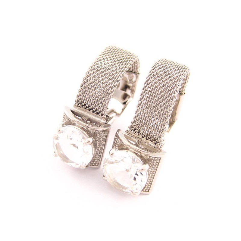Fashion New Style Titanium Cufflinks With Flashing Crystal Fashion New Style Titanium Cufflinks With Flashing Crystal