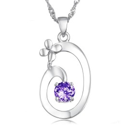 Excellent Quality Female Elegant Platinum Plating Titanium Necklace
